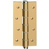AZERODESIGN Cerniera a molla, chiusura semplice, azione con molla con forza regolabile, misure 180 mm di altezza x 80 cm di larghezza, peso massimo per cerniera 20 kg, materiale in alluminio (oro)