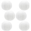 CEEYSEE 6 Pezzi Lanterne di Carta 30cm Lanterne Rotonde Bianco di Carta Lanterne di Carta Appese per Decorazioni di Festa Compleanno Matrimonio Natale Giardini(DBIS)