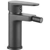 AMBRA WATER Rubinetto miscelatore monocomando per bidet serie pink 2.0 scarico 11/4 (Nero Opaco)