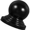 Cabilock Tappi Sfera in Ferro Nero per Pali, Copertura Protettiva 90mm | Design Elegante, Resistente alla Deformazione, per Recinzioni da Giardino, Ringhiere Scale, Cancelli e Patio