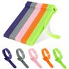 Nearockle Fascette stringicavo in , piccole, richiudibili, colorate (100 | Fascette stringicavo in riutilizzabili, colorate (viola + grigio + rosa + arancione + verde)