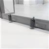 Inbagno Coppia di ruote inferiori universali per box doccia scorrevole, in ABS con nero opaco, set con 2 elementi