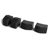 DRABEST - Piedini Antiscivolo per Scale domestiche monofacciali - 33x20x50mm / 40x20x50mm - 4 pezzi - Piedini Antiscivolo - Proteggono il Pavimento dai Graffi - Nero