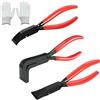 ARCPNRT 3 Pezzi Piega Lamiera Manuale, Set di Piegatrici per Lamiere, Metallo Bender Tool, Pinza Piegate 45°90°180°, Pinze Piegate da Larghezza 2,2cm, 2,5cm, 2,5cm, per Idraulici, Officine e Fai Te