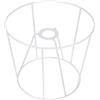 CAXUSD Scheletro Paralume in Ferro Bianco, Struttura in Metallo DIY | Sostegno per Lampada, Telaio per Paralume Piccolo, Staffe Lampadario in Ferro, per Decorazioni Personalizzate