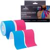 Nemrac Tape Sportivo, Nastro Kinesiologico 5x5 CM, Blu e Rosa, Impermeabile ed Elastico, Ideale per Gambe, Braccia, Collo, Ginocchia, tape kinesiologico, kinesio tape, taping kinesiologico