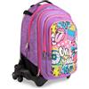 Colourbook Zaino Trolley Urban 4 in 1 con Zainetto Staccabile 35L, Pop | 32x47x24 cm, Tessuto Impermeabile, Vano Laptop Imbottito, Scuola Elementari/Medie, Fondo Rinforzato