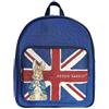 Signare Zaino casual da donna con motivo di animali, Beatrix Potter Peter Rabbit Union Jack, One Size, Casual