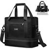 CS COSDDI Progettata per Ryanair Cabin Bag 40 x 20 x 25 cm, borsa da viaggio espandibile per Easyjet Cabin Bag con custodia trolley, borsa da viaggio per fine settimana, borsa da notte per donne e