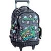 PRESTIGE & DELUXE Trolley Zaino Scuola compatibile con Minecraft Metro Art per bambini primaria media + 7 penne cancellabili