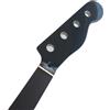 HCGX Fretless in acero 20 tasti for basso a 4 corde, manico in palissandro, nero lucido