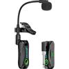 Funien Microfono Wireless per Sassofono Microfono Clamp/Holder-on con Suono Ad Alta Definizione per Sassofono Flauto Clarinetto, Accoppiamento Automatico, Spettacoli di Banda Plastica