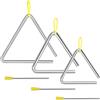 EASTROCK Triangolo Strumento 3 Confezioni 4 5 6 Pollici Strumento A Percussione Set Mano Triangoli Percussioni con Striker