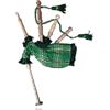 MCWILLIAMS Cornamusa in miniatura, autentica, per imparare e suonare la musica scozzese (verde irlandese)