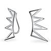 Bling Jewelry Orecchini arrampicanti a forma di piramide geometrica minimalista boho trendy con triangoli e punte per donne e adolescenti in argento sterling .925