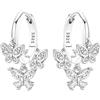 MISEFF Orecchini da donna in argento Sterling 925, motivo: panda, farfalla e stella marina, ipoallergenici, regalo di gioielli