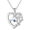 kaululu Collana con Nome Collana con Incisione Personalizzata Collana con Ciondolo Cuore Collana Madre Dalla Figlia Regali di Compleanno per La Festa Della Mamma