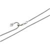 FashionJunkie4Life Sterling Silver Adjustable 1,8 mm Popcorn Chain, Adjusts up to 24 in Length, Rodio Plated Sterling Silver