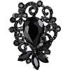 Clearine Spilla elegante Marquise Goccia Cristalli Bouquet per Donne