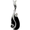 SilverAmber Jewellery Ciondolo moderno senza catena in vera ambra baltica e argento sterling - GL2022