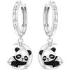 MISEFF Orecchini da donna in argento Sterling 925, motivo: panda, farfalla e stella marina, ipoallergenici, regalo di gioielli