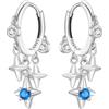 MISEFF Orecchini da donna in argento Sterling 925, motivo: panda, farfalla e stella marina, ipoallergenici, regalo di gioielli