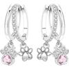 MISEFF Orecchini da donna in argento Sterling 925, motivo: panda, farfalla e stella marina, ipoallergenici, regalo di gioielli
