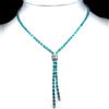 PNG Collana In Argento 925 Con Apatite Naturale Paraiba Blue E Zirconi Cubici 17 in