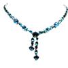 PNG Collana In Argento Sterling PNG Con Topazio London Blue E Fluorite, 17 in