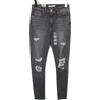 Levi's 721 High Rise Skinny Fit Jeans Donna Grigio Taglia W27/L32 Strappati