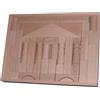 Erzgebirgische Holzspielwaren Set di costruzioni in legno Domizil 2 naturale LxHxP 37,5x28,5x4,5cm NUOVO