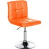 CLP Palma Lounger V2: lettino in ecopelle, regolabile in altezza e girevole. Arancione