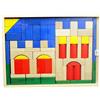 Ebert Set di costruzioni in legno castello naturale LxHxP 37,5x28,5x4,5 cm NUOVO