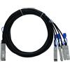 BlueOptics JNP-100G-4X25G-5M Cavo di rete nero Cat8.1 (JNP-100G-4X25G-5M-BL)