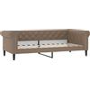 vidaXL Letto da giorno cappuccino-marrone 90x200 cm in Pelle finta