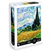 SentoSphere Puzzle, 1000 pezzi, Vincent Van Gogh "Campo di grano con cipressi", SENTOSPHERE Calypto, stampa di alta qualità, prodotto in Francia