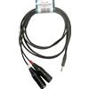 Reference Cavo Y 2 Canon Maschio - Mini Jack Stereo 3,5 mm 3 Insert 2 Metri Nero