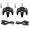 FAIRY TAIL & GLITZER FEE Gamepad Joypad - Controller per Nintendo 64 N64, con prolunghe
