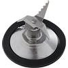 SylvaLexis Lama per ghiaccio e anello di tenuta di ricambio per frullatori Braun 4184, 4184625, in acciaio inox e silicone
