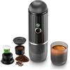 i Cafilas Rich Crema - Macchina da caffè espresso elettrica portatile, da viaggio, auto, escursionismo, sistema di estrazione 2 in 1, sistema di estrazione automatica veloce, supporto per caffè