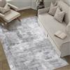 PureCozy Moderno Grigio Chiaro Tappeto Salotto 120x170cm | Grande,Pelo Corto,Salotto,Sala da Pranzo,Camera da Letto,Cameretta,Scendiletto,Facile da Pulire