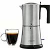 CDKM elettrico espresso pot, in acciaio inox moka pot (3/6 tazza)