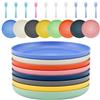 PETERMALLON Set di 8 posate in plastica, infrangibili, per insalata, pasta, feste, casa, microonde e lavastoviglie, 22,5 cm