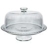 Patisserie Alzata Vetro con Campana CM.28 x CM 24 h servire Dolci Frutta