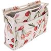 HERCHR Borsa per Cucire in Tessuto con Manico, 42 * 30 * 11 cm/16,5 * 11,8 * 4,3 pollici Borsa per Maglieria in Legno per Filati, Ferri da Maglia, Organizer per Strumenti da Cucito (#2)