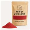matches21 HOME & HOBBY Sabbia decorativa rossa, 5 kg, pietre decorative raffinate per vasi, bicchieri, decorazione da tavolo e fiori