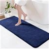 Exclusivo Mezcla Tappeto da Bagno, 60 x 180 cm, Assorbente e Antiscivolo | Asciugatura rapida, Lavabile in lavatrice, Morbido, Confortevole, Doccia, Cucina, Soggiorno, Decorazione, Blu Marino