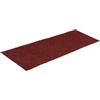 vidaXL Tappetini per scale autoadesivi 15 pz 60x25 cm Bordeaux Rosso Rettangolari