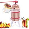 Aufun Spremiagrumi Manuale per Frutta, Pressa per Frutta 6 L, spremiagrumi Professionale per l'uva Mela Arancia, Incluso Panno per pressa (6 L)