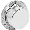 UPQRSG Timer da Cucina, Timer MEccanico Contaminuti, Timer da Cucina Magnetico con Allarme Forte Timer per Cucinare, Conto Alla Rovescia in Acciaio Inossidabile per Chef e Bambini(Bianco)